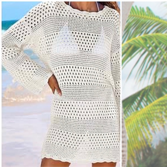Boutique Dresses & Skirts - Crochet Beach Dress!